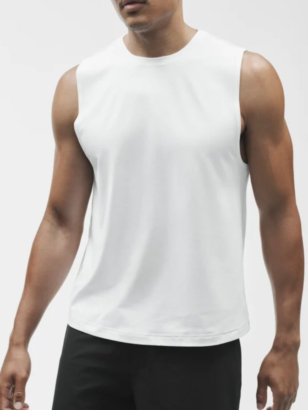 Alo Yoga Conquer Muscle Tank White Men's Large NWT